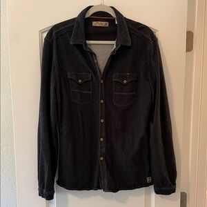 Men's Zenfari Life is A Festival Dark Gray Shirt Jacket